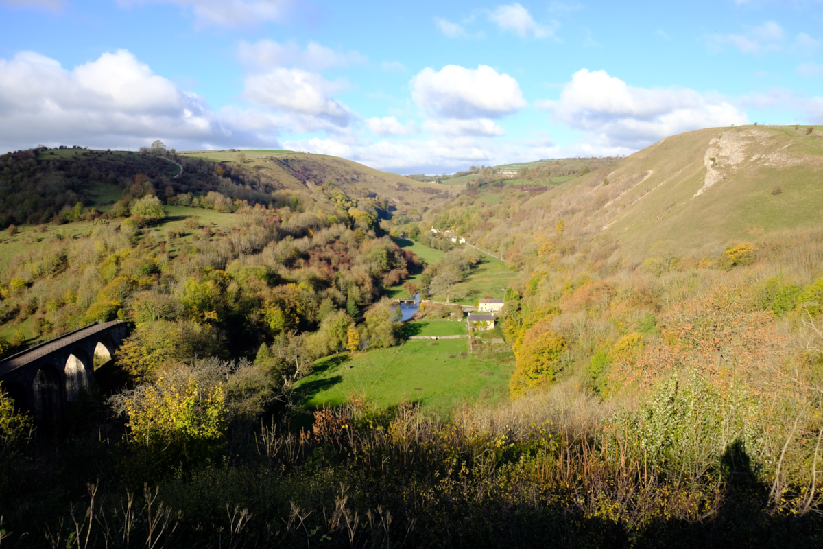 View of Upperdale from Monsal Head, Ashford in the Water, Bakewell, Derbyshire