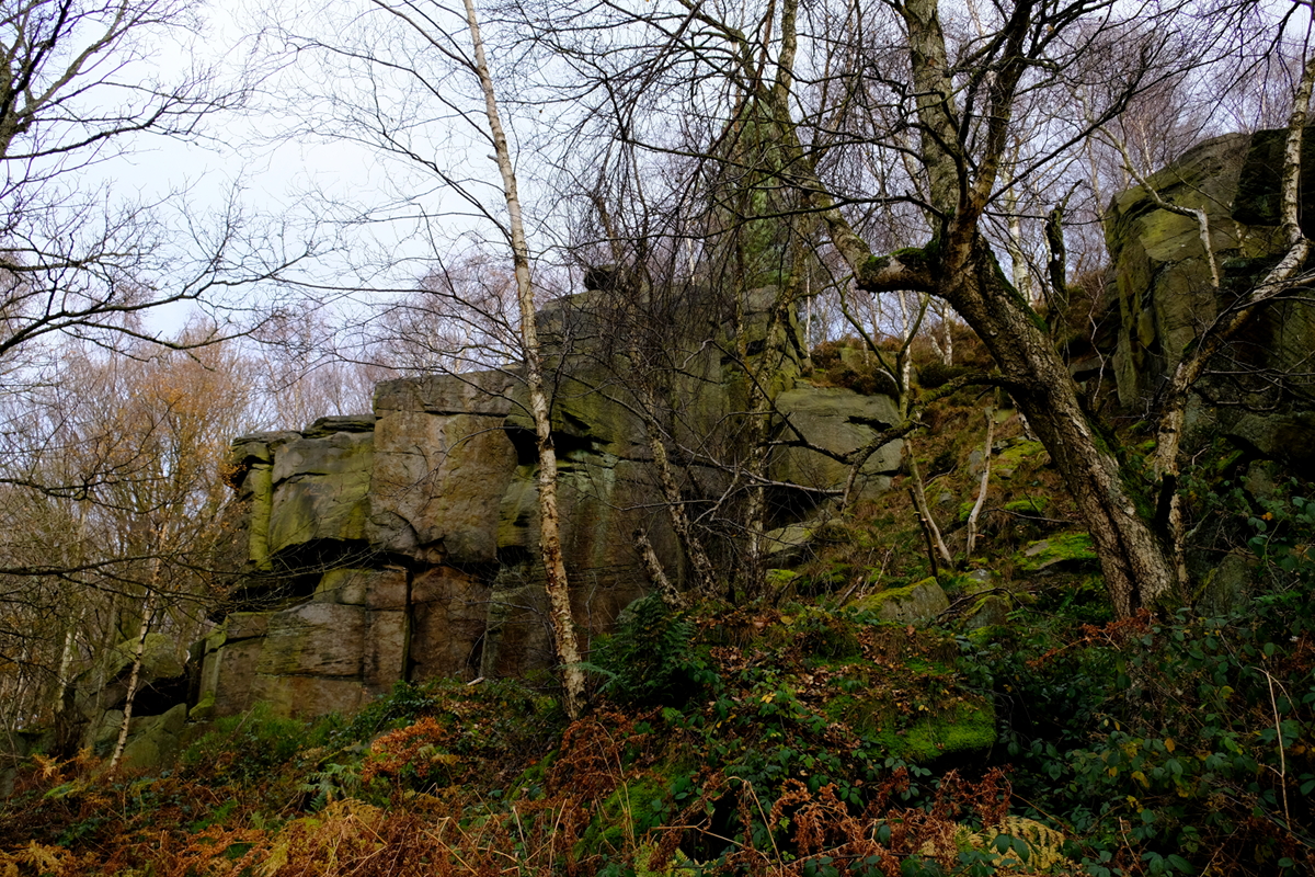 View of Upper Rock, Wharncliffe Crags, Wharncliffe, Sheffield, South Yorkshire