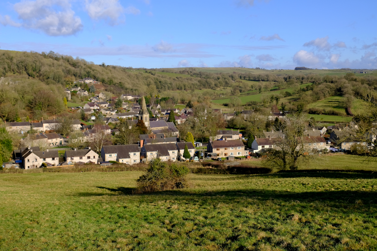 View of Parwich, Derbyshire