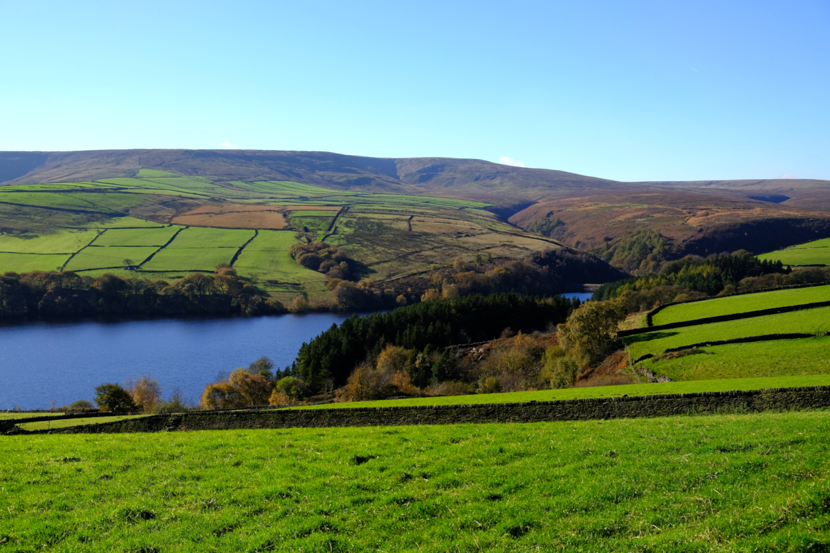 View of Digley Reservoir and Hey Clough