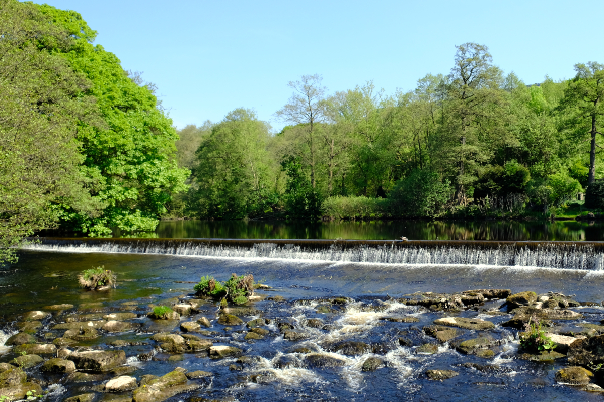 View of River Derwent at Bamford Mill