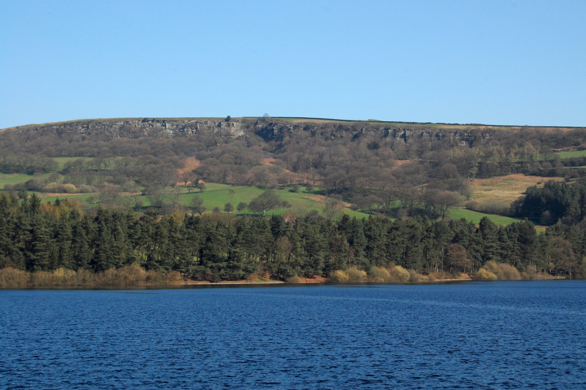 View of Agden Reservoir and Rocher